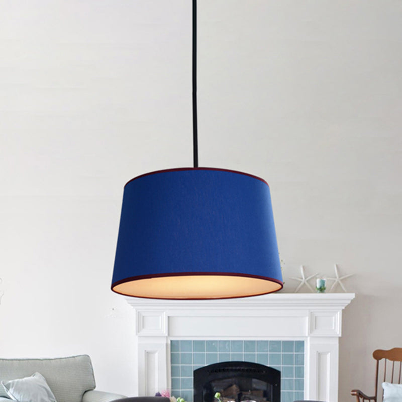 Drum Dining Room Hanging Lamp Metal Modern Style Hanging Light Clearhalo 'Ceiling Lights' 'Chandeliers' Lighting' options 240692