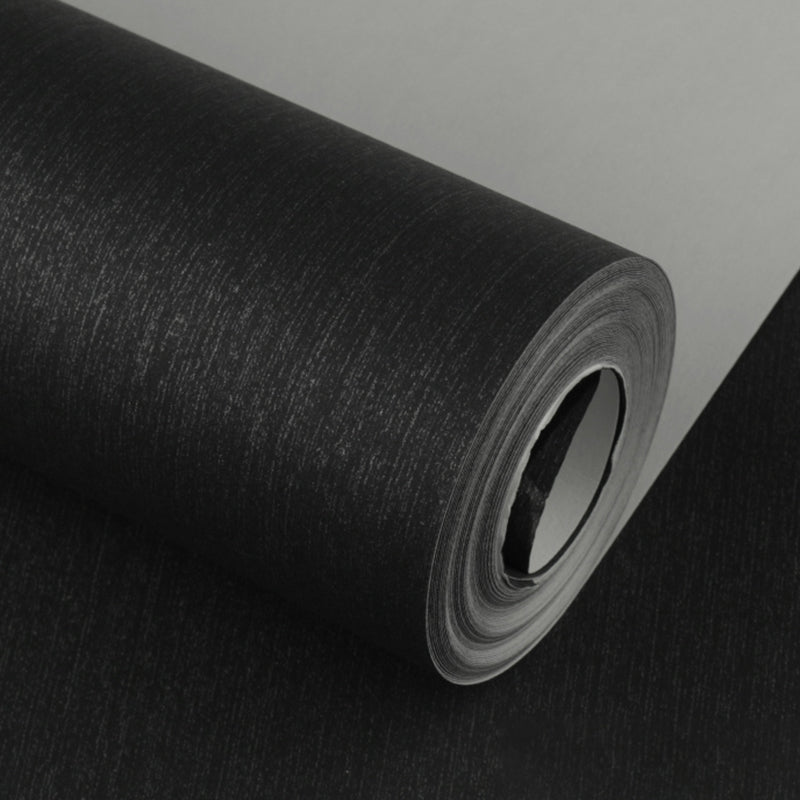 Simplicity Wallpaper Roll Solid Color Patterned Unpasted Wall Covering in Dark Color Black Wallpaper Roll Clearhalo 'Modern wall decor' 'Modern' 'Wallpaper' Wall Decor' 2411721