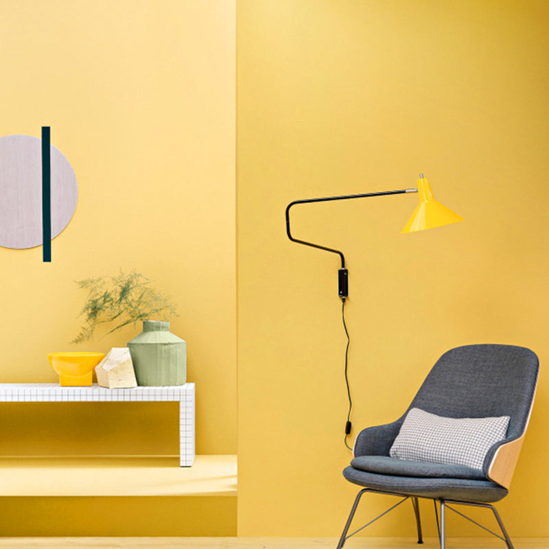 Unpasted Solid-Colored Wallpaper Roll 57.1-sq ft Modern Wall Decor for Living Room Yellow Wallpaper Roll Clearhalo 'Modern wall decor' 'Modern' 'Wallpaper' Wall Decor' 2411880