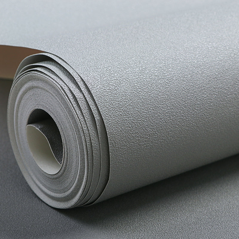 Unpasted Solid-Colored Wallpaper Roll 57.1-sq ft Modern Wall Decor for Living Room Grey Wallpaper Roll Clearhalo 'Modern wall decor' 'Modern' 'Wallpaper' Wall Decor' 2411885