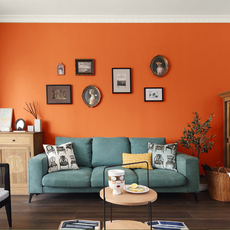 Minimalist Solid Color Wallpaper Roll Stain Resistant Wall Covering for Living Room Clearhalo 'Modern wall decor' 'Modern' 'Wallpaper' Wall Decor' 2411892