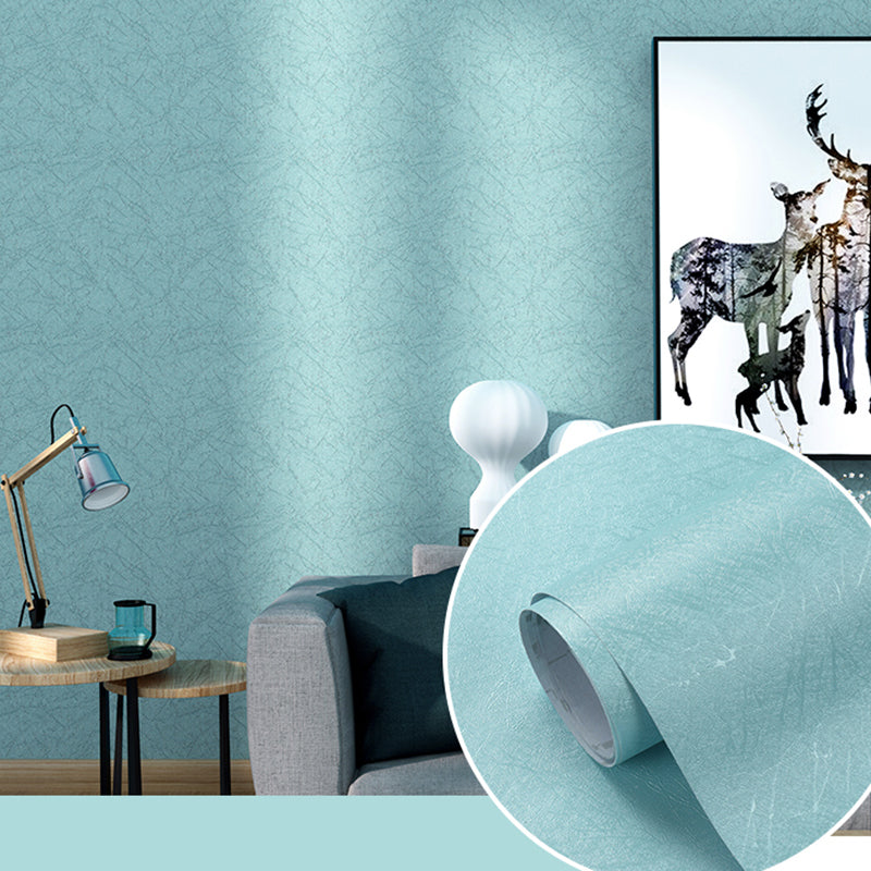 Solid-Colored Wallpaper Roll Contemporary Self-Adhesive Bedroom Wall Decor, 19.4-sq ft Pink-Blue Wallpaper Roll Clearhalo 'Modern wall decor' 'Modern' 'Wallpaper' Wall Decor' 2411946