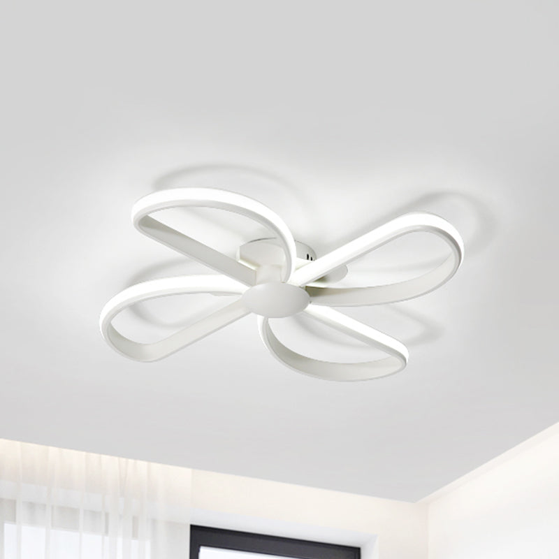Blossom Shape LED Flush Mount Light Nordic Stylish Metal Ceiling Lamp for Kid Bedroom White White Clearhalo 'Ceiling Lights' 'Close To Ceiling Lights' 'Close to ceiling' 'Flush mount' Lighting' 241198