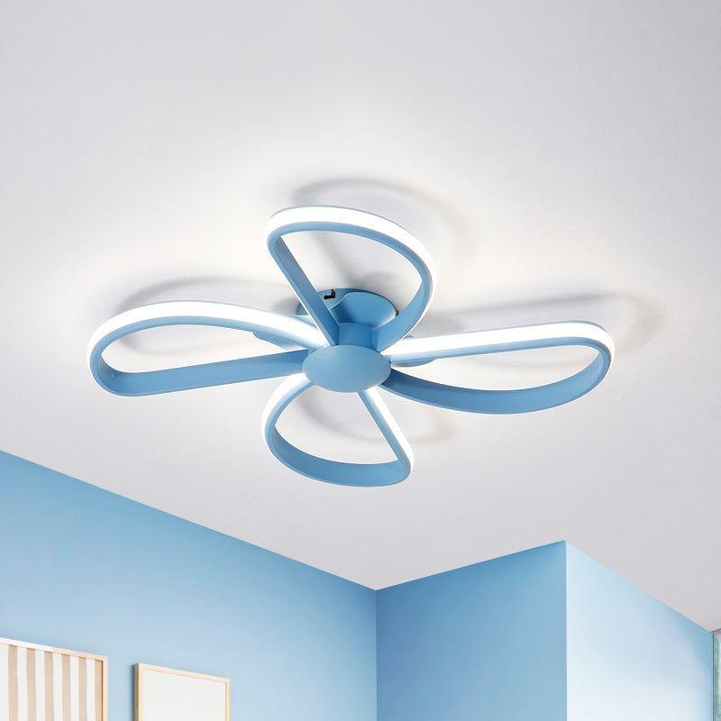 Blossom Shape LED Flush Mount Light Nordic Stylish Metal Ceiling Lamp for Kid Bedroom Clearhalo 'Ceiling Lights' 'Close To Ceiling Lights' 'Close to ceiling' 'Flush mount' Lighting' 241203