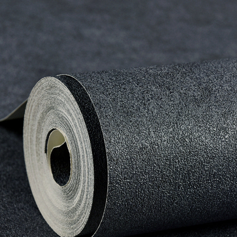 Plain Patterned Wallpaper Roll Simple Non-Pasted Living Room Wall Art, 57.1-sq ft Gray-Blue Wallpaper Roll Clearhalo 'Modern wall decor' 'Modern' 'Wallpaper' Wall Decor' 2412193