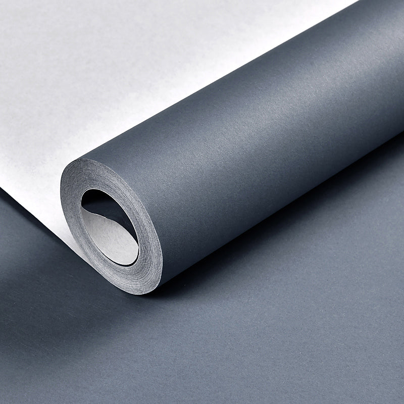 Wallpaper Roll Pure Color Patterned Multi-Colored Non-Woven Texture Wall Covering Dark Gray-White Wallpaper Roll Clearhalo 'Modern wall decor' 'Modern' 'Wallpaper' Wall Decor' 2412233