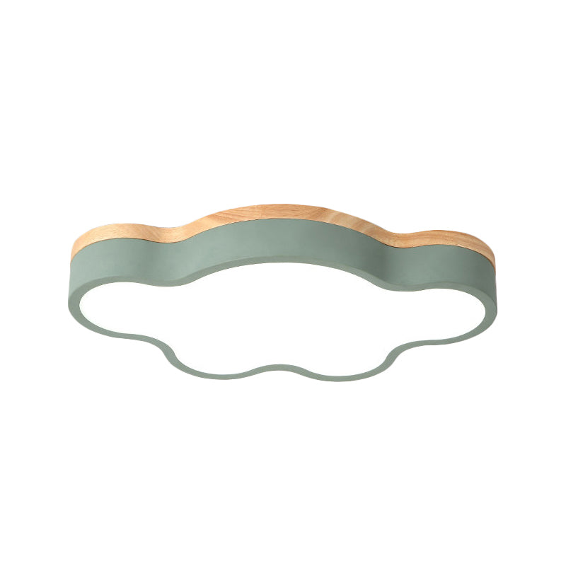 Acrylic Cloud Shape Flush Ceiling Light Macaron Loft LED Ceiling Lamp for Kid Bedroom Clearhalo 'Ceiling Lights' 'Close To Ceiling Lights' 'Close to ceiling' 'Flush mount' Lighting' 241230
