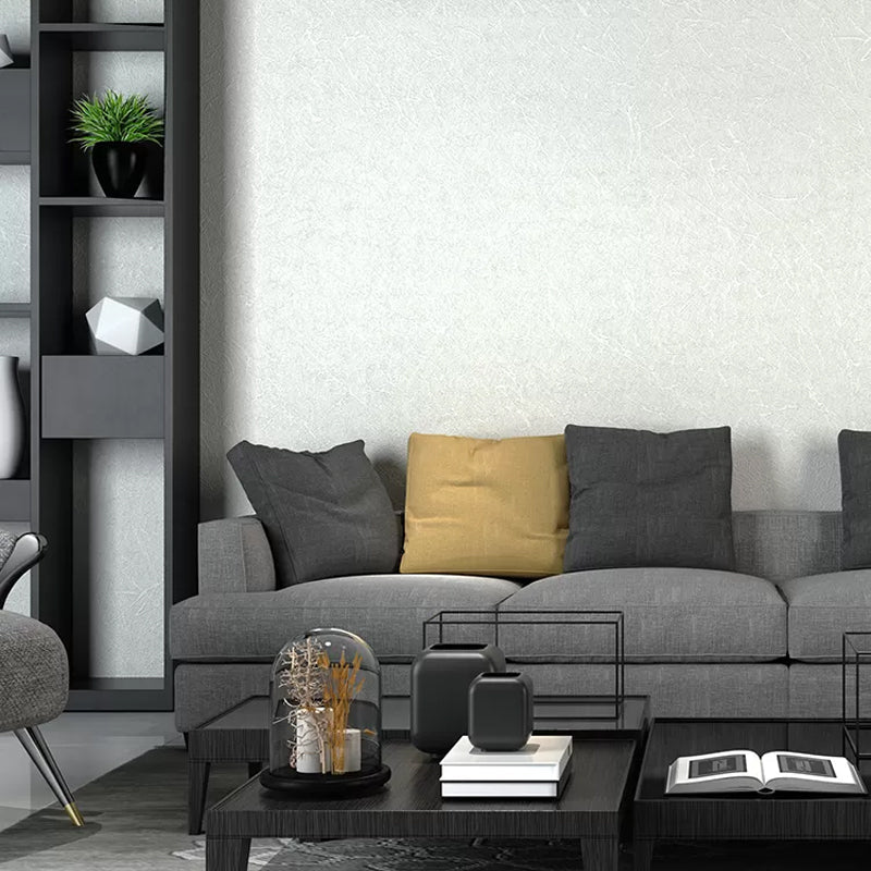 Plain Pattern Wallpaper Roll Simple Self-Adhesive Living Room Wall Covering, 57.1-sq ft Clearhalo 'Modern wall decor' 'Modern' 'Wallpaper' Wall Decor' 2412314