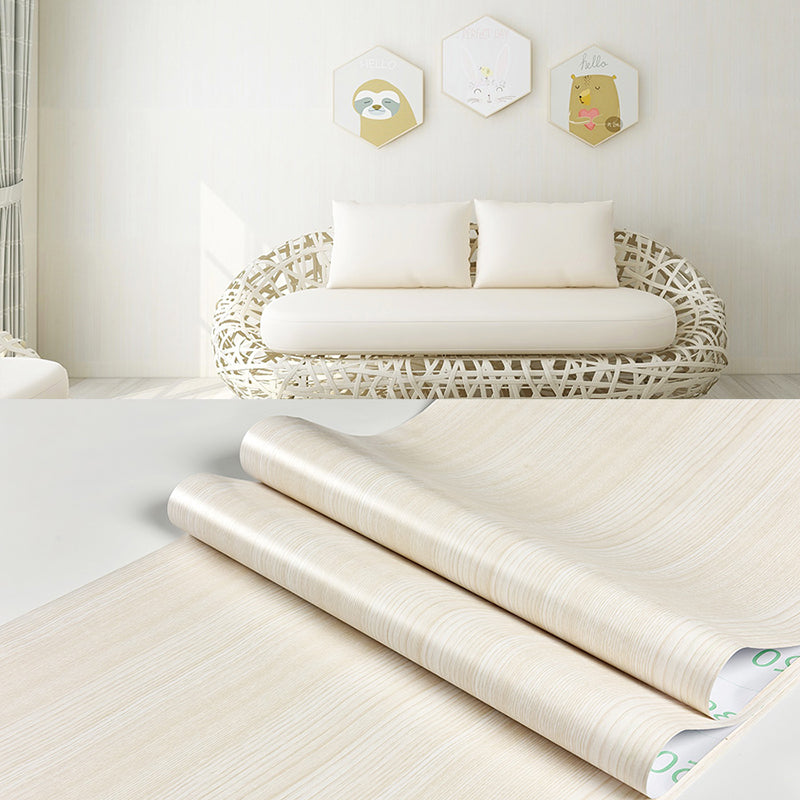 Plain Pattern Wallpaper Roll Simple Self-Adhesive Living Room Wall Covering, 57.1-sq ft Yellow-White Wallpaper Roll Clearhalo 'Modern wall decor' 'Modern' 'Wallpaper' Wall Decor' 2412315