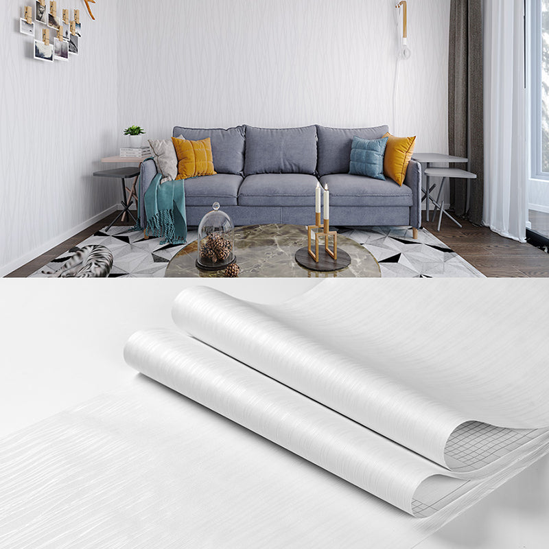 Plain Pattern Wallpaper Roll Simple Self-Adhesive Living Room Wall Covering, 57.1-sq ft Smoke Gray Wallpaper Roll Clearhalo 'Modern wall decor' 'Modern' 'Wallpaper' Wall Decor' 2412320
