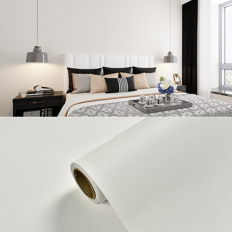 Plain Pattern Wallpaper Roll Simple Self-Adhesive Living Room Wall Covering, 57.1-sq ft Grey Wallpaper Roll Clearhalo 'Modern wall decor' 'Modern' 'Wallpaper' Wall Decor' 2412321