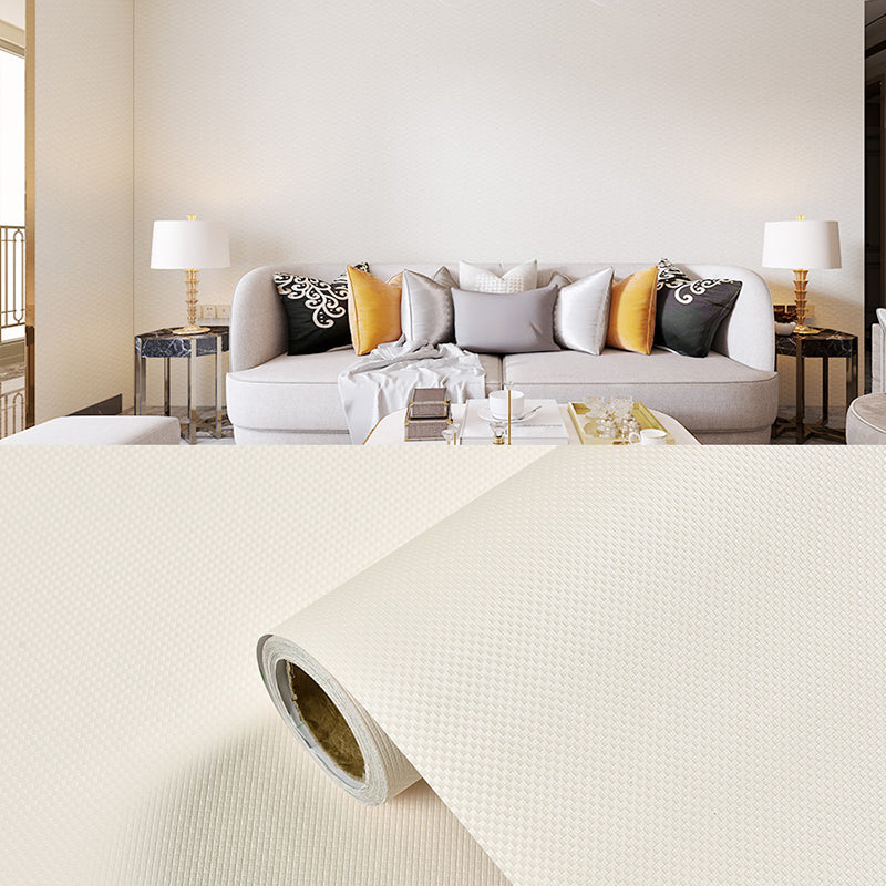 Plain Pattern Wallpaper Roll Simple Self-Adhesive Living Room Wall Covering, 57.1-sq ft Clearhalo 'Modern wall decor' 'Modern' 'Wallpaper' Wall Decor' 2412333