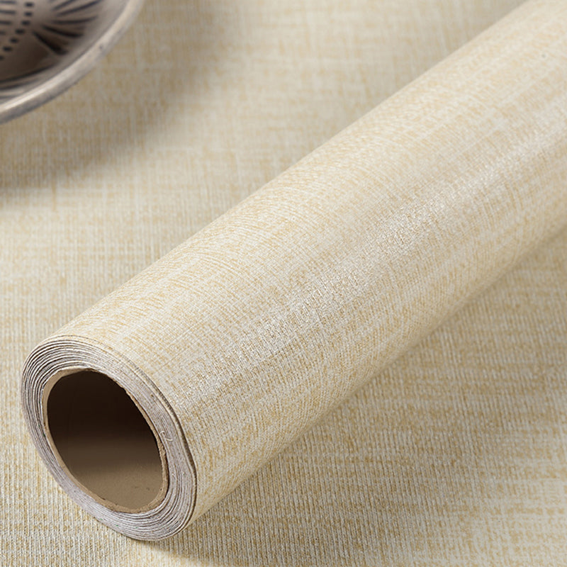 Peel off Plain Wallpaper Roll Scandinavian Style Non-Woven Wall Covering, 32.3 sq ft Clearhalo 'Modern wall decor' 'Modern' 'Wallpaper' Wall Decor' 2412500