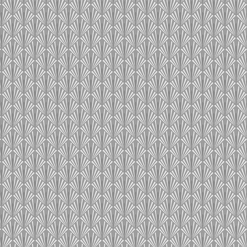 Rhombus Leaf Print Wallpaper Roll Simplicity Style Adhesive Bedroom Wall Decor, 61.4 sq-ft Grey Wallpaper Roll Clearhalo 'Modern wall decor' 'Modern' 'Wallpaper' Wall Decor' 2412616
