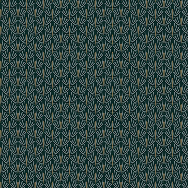 Rhombus Leaf Print Wallpaper Roll Simplicity Style Adhesive Bedroom Wall Decor, 61.4 sq-ft Blackish Green Wallpaper Roll Clearhalo 'Modern wall decor' 'Modern' 'Wallpaper' Wall Decor' 2412620