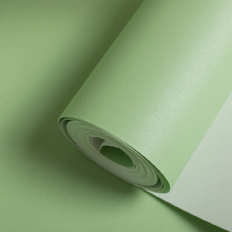 Multi Color Pure Color Patterned Wallpaper Roll Unpasted Wall Covering for Living Room Fruit Green Wallpaper Roll Clearhalo 'Modern wall decor' 'Modern' 'Wallpaper' Wall Decor' 2413268