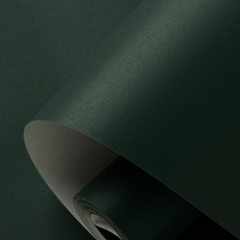 Minimalist Style Wallpaper Roll Pastel Color Plain Wall Covering, 33' L x 20.5" W Blackish Green Wallpaper Roll Clearhalo 'Modern wall decor' 'Modern' 'Wallpaper' Wall Decor' 2413278