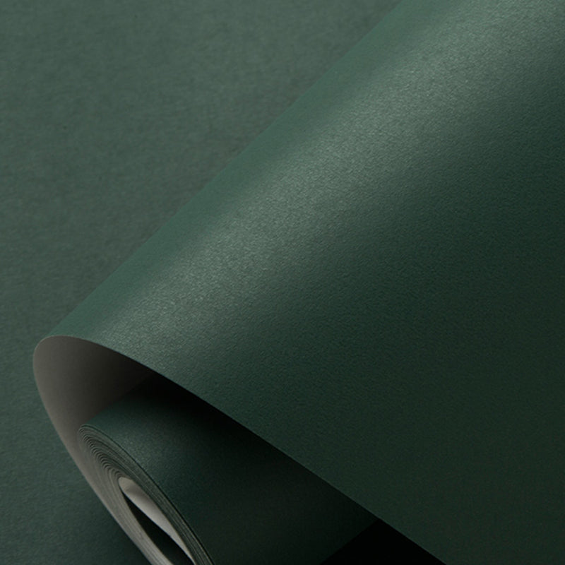 Minimalist Style Wallpaper Roll Pastel Color Plain Wall Covering, 33' L x 20.5" W Lake Green Wallpaper Roll Clearhalo 'Modern wall decor' 'Modern' 'Wallpaper' Wall Decor' 2413290