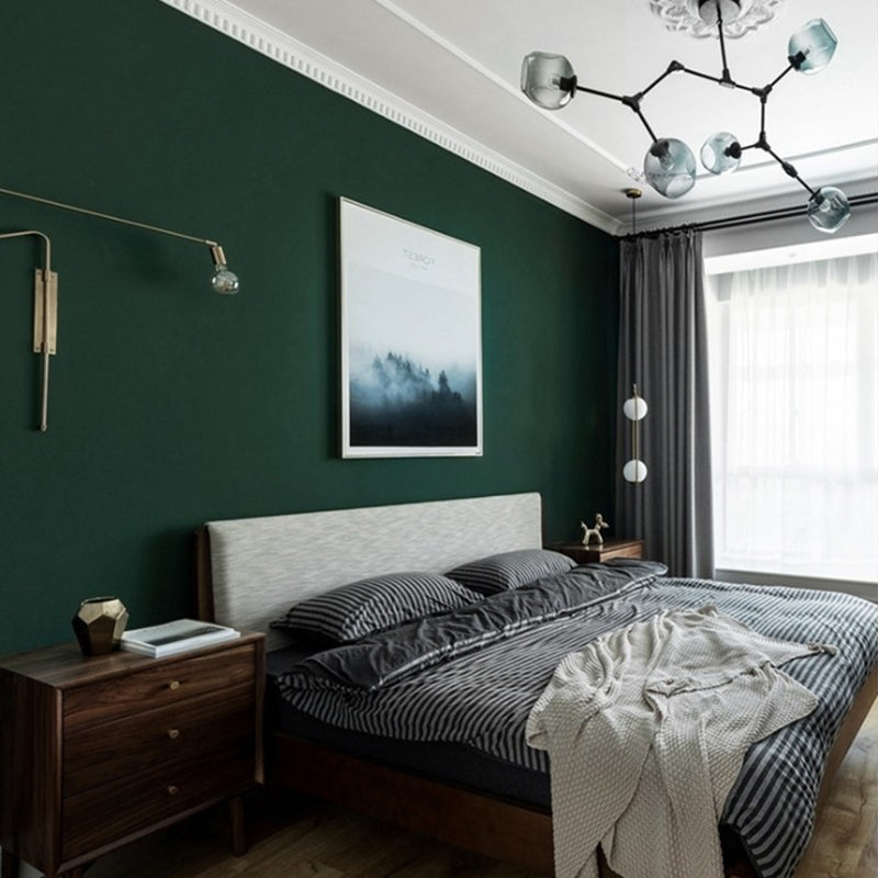 Solid Color Pattern Wallpaper Roll Unpasted Simple Style Bedroom Wall Art, 54.2-sq ft Clearhalo 'Modern wall decor' 'Modern' 'Wallpaper' Wall Decor' 2413298