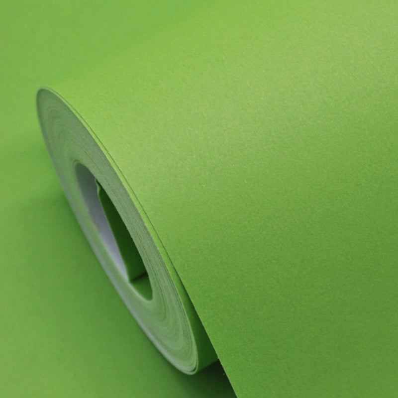 Solid Color Pattern Wallpaper Roll Unpasted Simple Style Bedroom Wall Art, 54.2-sq ft Lemon Green Wallpaper Roll Clearhalo 'Modern wall decor' 'Modern' 'Wallpaper' Wall Decor' 2413305