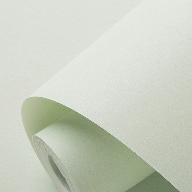 Solid Color Pattern Wallpaper Roll Unpasted Simple Style Bedroom Wall Art, 54.2-sq ft Cream Wallpaper Roll Clearhalo 'Modern wall decor' 'Modern' 'Wallpaper' Wall Decor' 2413314