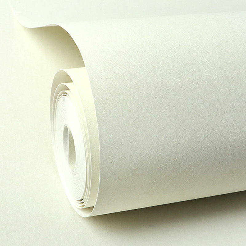 Plain Wallpaper Roll Minimalist Style Non-Pasted Living Room Wall Decor, 57.1 sq-ft White-Green Wallpaper Roll Clearhalo 'Modern wall decor' 'Modern' 'Wallpaper' Wall Decor' 2413379
