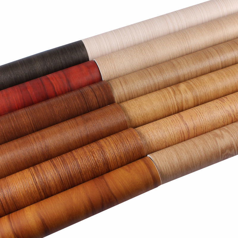 Multi-Colored Wood Plank Wallpaper Roll Self-Adhesive Wall Covering for Bathroom Clearhalo 'Industrial wall decor' 'Industrial' 'Wallpaper' Wall Decor' 2413710