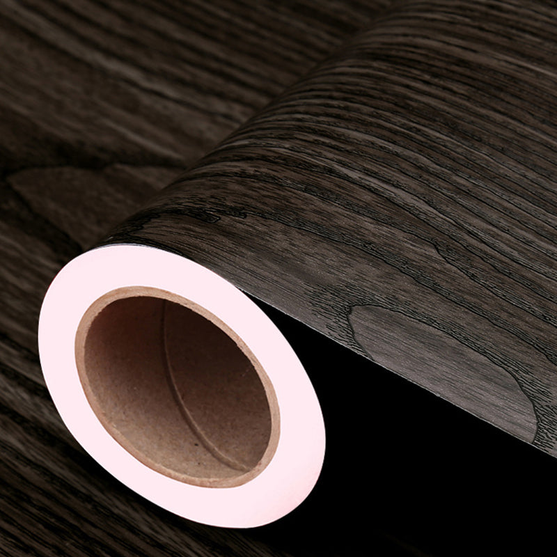 Multi-Colored Wood Plank Wallpaper Roll Self-Adhesive Wall Covering for Bathroom Clearhalo 'Industrial wall decor' 'Industrial' 'Wallpaper' Wall Decor' 2413722