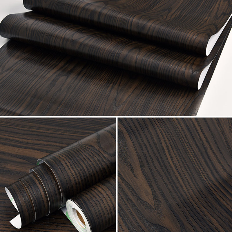 Multi-Color Reclaimed Wood Wallpaper Roll Peel and Stick Industrial Living Room Wall Art Dark Gray-Black Wallpaper Roll Clearhalo 'Industrial wall decor' 'Industrial' 'Wallpaper' Wall Decor' 2413752