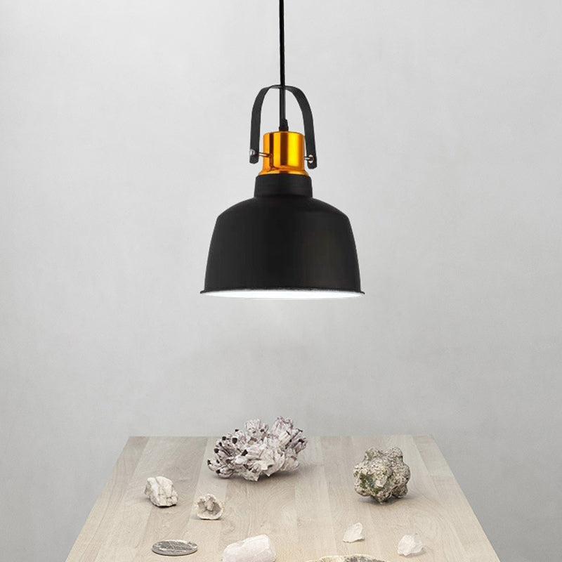 1-Light Suspension Lighting Nordic Style Bowl Shade Metallic Pendant Ceiling Light Clearhalo 'Art Deco Pendants' 'Black' 'Cast Iron' 'Ceiling Lights' 'Ceramic' 'Crystal' 'Industrial Pendants' 'Industrial' 'Metal' 'Middle Century Pendants' 'Pendant Lights' 'Pendants' 'Rustic Pendants' 'Tiffany' Lighting' 2415218