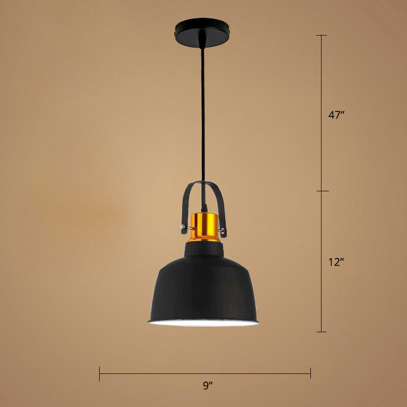 1-Light Suspension Lighting Nordic Style Bowl Shade Metallic Pendant Ceiling Light Clearhalo 'Art Deco Pendants' 'Black' 'Cast Iron' 'Ceiling Lights' 'Ceramic' 'Crystal' 'Industrial Pendants' 'Industrial' 'Metal' 'Middle Century Pendants' 'Pendant Lights' 'Pendants' 'Rustic Pendants' 'Tiffany' Lighting' 2415221
