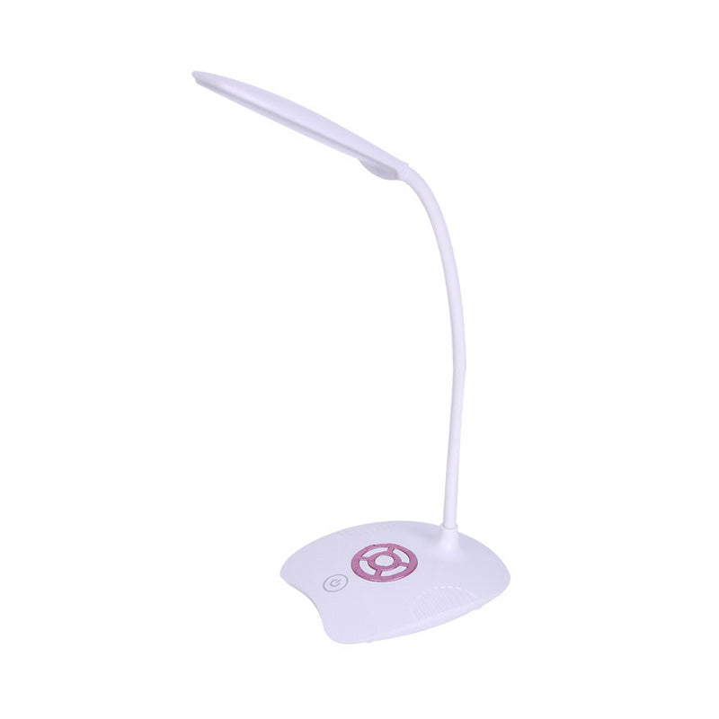 Silicone Hose Adjustable Standing Desk Light Modern LED Touch Sensitive Table Lamp for Study, Pink/Gold Clearhalo 'Desk Lamps' 'Lamps' Lighting' 244119