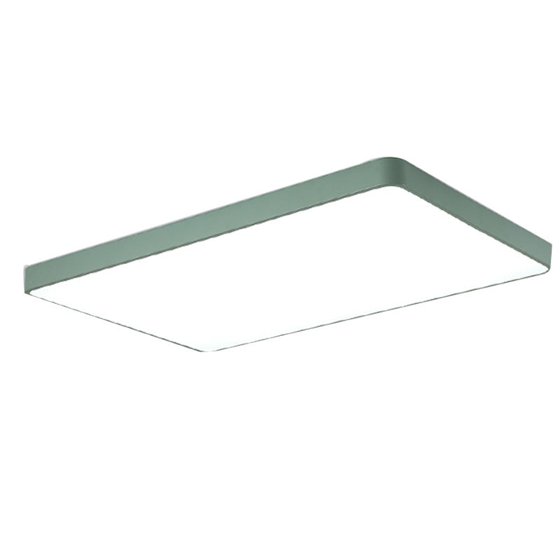 Macaron Rectangular Flush Mount Light Acrylic Living Room LED Ceiling Mount Light Fixture Clearhalo 'Ceiling Lights' 'Close To Ceiling Lights' 'Close to ceiling' 'Flush mount' Lighting' 2461248
