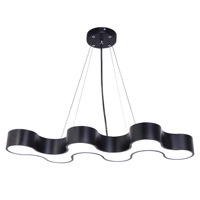 Modern Irregular Shape Pendant Ceiling Light Acrylic Office LED Suspended Lighting Fixture Clearhalo 'Ceiling Lights' 'Modern Pendants' 'Modern' 'Pendant Lights' 'Pendants' Lighting' 2461816