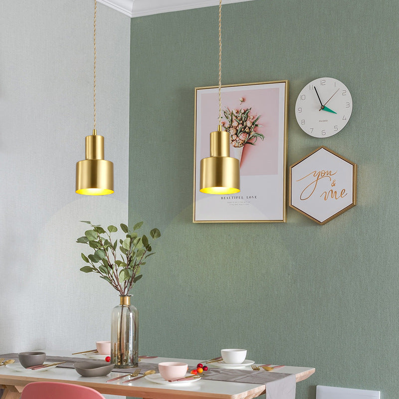 Gold Plated Grenade Suspension Light Postmodern 1-Light Metal Down Lighting Pendant Clearhalo 'Ceiling Lights' 'Modern Pendants' 'Modern' 'Pendant Lights' 'Pendants' Lighting' 2462345