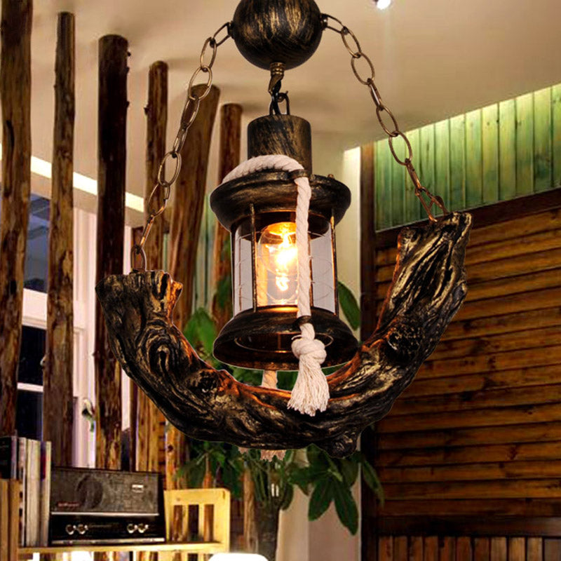 Sailboat Shaped Restaurant Suspension Lamp Nautical Metal 1-Light Bronze Finish Drop Pendant Bronze Clearhalo 'Art Deco Pendants' 'Cast Iron' 'Ceiling Lights' 'Ceramic' 'Crystal' 'Industrial Pendants' 'Industrial' 'Metal' 'Middle Century Pendants' 'Pendant Lights' 'Pendants' 'Tiffany' Lighting' 2462572