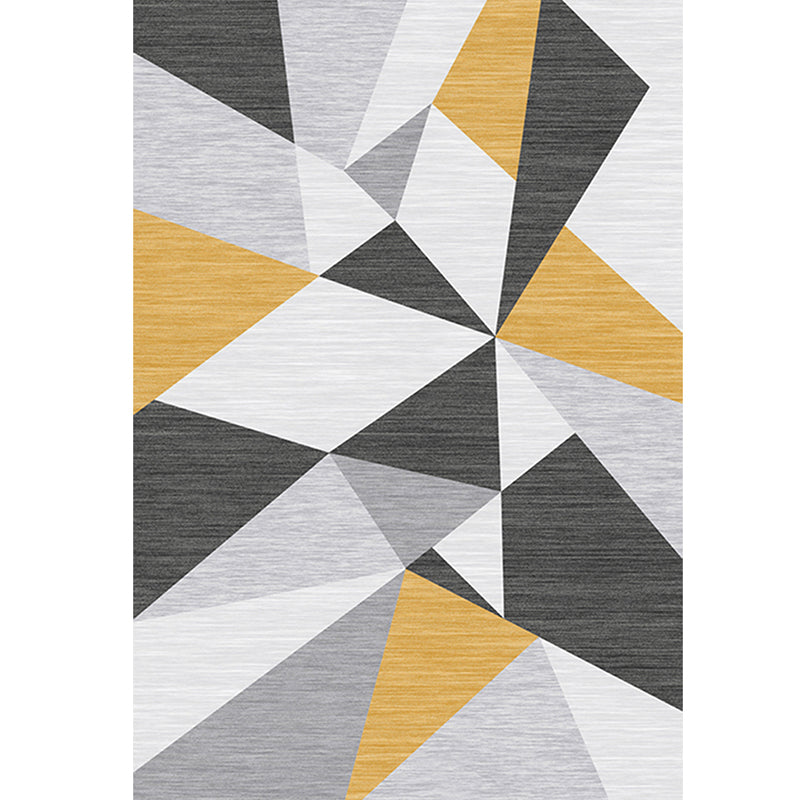 Casual Living Room Rug Multi Color Geo Printed Indoor Rug Anti-Slip Backing Washable Easy Care Area Carpet Clearhalo 'Area Rug' 'Modern' 'Rugs' Rug' 2463412