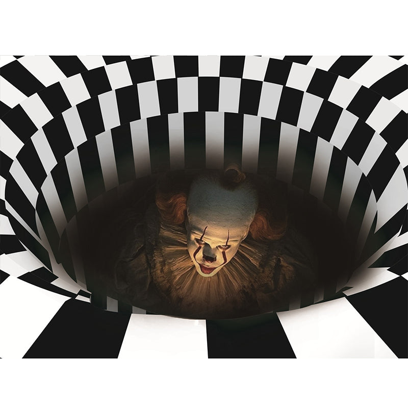 Minimalist Living Room Rug Multi Color 3D Printed Rug Synthetics Anti-Slip Backing Easy Care Area Carpet Brown Clearhalo 'Area Rug' 'Rug' 2463865