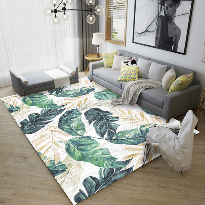 Multi Color Simple Rug Polypropylene Color Block Area Carpet Anti-Slip Backing Stain-Resistant Indoor Rug for Room Green-Yellow Clearhalo 'Area Rug' 'Rug' 2464058