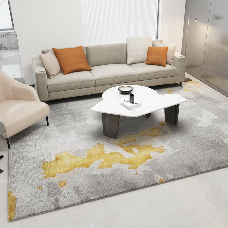 Calming Abstract Printed Rug Multicolor Polypropylene Area Carpet Non-Slip Pet Friendly Area Rug for Living Room Grey Clearhalo 'Area Rug' 'Rug' 2464196