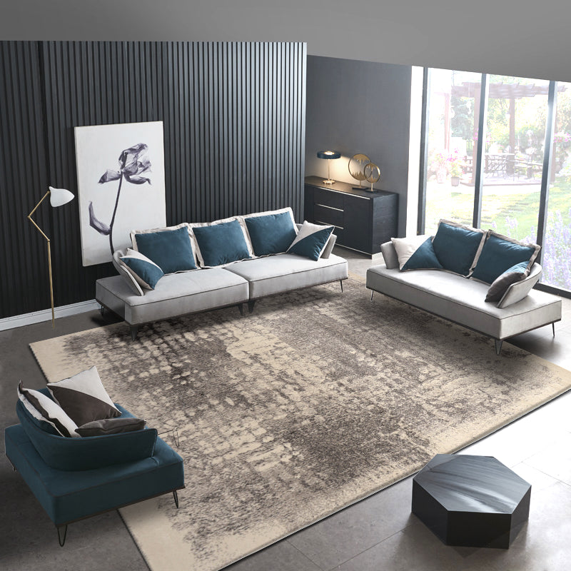 Casual Living Room Rug Multi Color Abstract Printed Indoor Rug Synthetics Anti-Slip Pet Friendly Area Carpet Brown Clearhalo 'Area Rug' 'Rug' 2464226