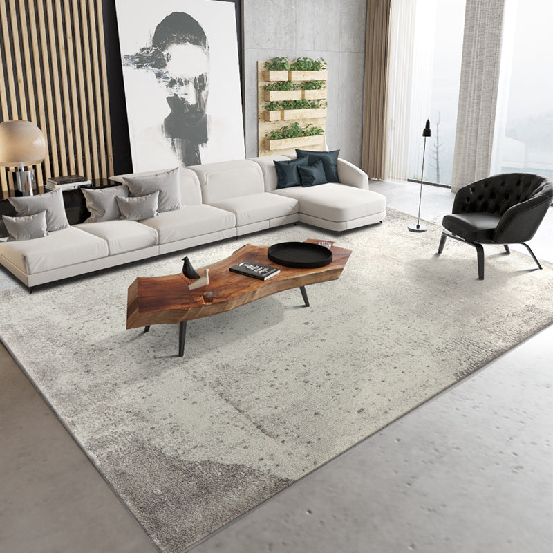 Casual Living Room Rug Multi Color Abstract Printed Indoor Rug Synthetics Anti-Slip Pet Friendly Area Carpet Light Gray-White Clearhalo 'Area Rug' 'Rug' 2464238