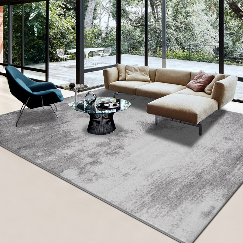 Casual Living Room Rug Multi Color Abstract Printed Indoor Rug Synthetics Anti-Slip Pet Friendly Area Carpet Gray-White Clearhalo 'Area Rug' 'Rug' 2464239