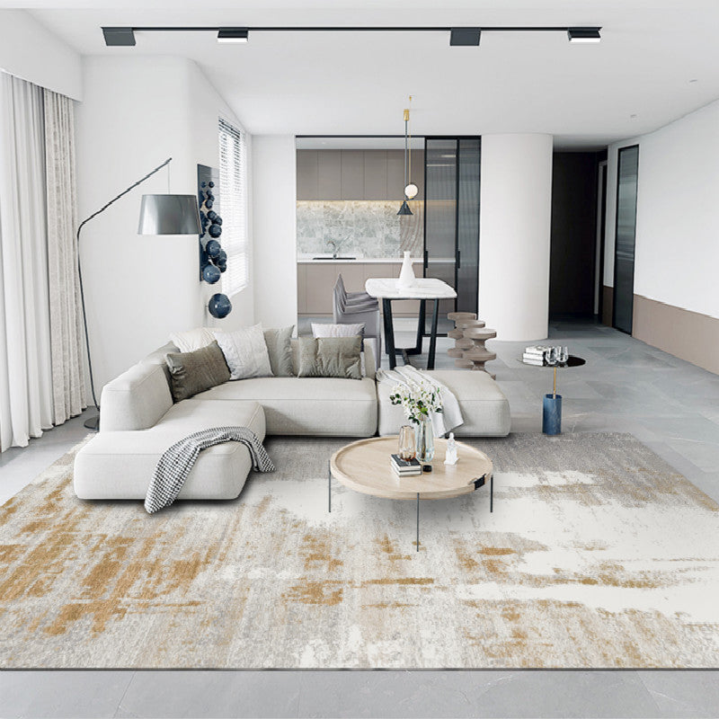 Multi Color Calming Rug Synthetics Abstract Printed Indoor Rug Pet Friendly Easy Care Area Carpet for Living Room Yellow Clearhalo 'Area Rug' 'Rug' 2464269
