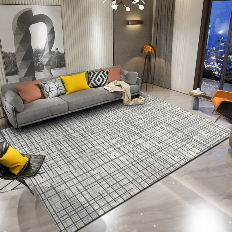 Novelty Abstract Print Rug Multi Color Polyster Area Carpet Anti-Slip Backing Pet Friendly Easy Care Indoor Rug for Living Room Cream Gray Clearhalo 'Area Rug' 'Rug' 2464276