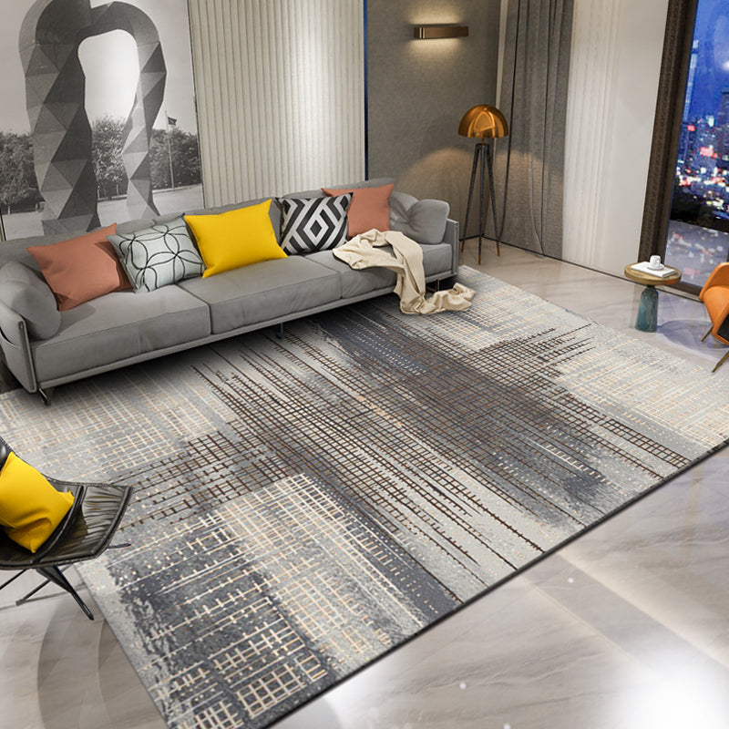 Novelty Abstract Print Rug Multi Color Polyster Area Carpet Anti-Slip Backing Pet Friendly Easy Care Indoor Rug for Living Room Coffee Clearhalo 'Area Rug' 'Rug' 2464278