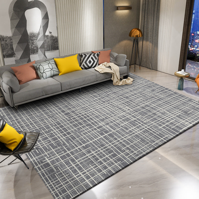 Novelty Abstract Print Rug Multi Color Polyster Area Carpet Anti-Slip Backing Pet Friendly Easy Care Indoor Rug for Living Room Dark Gray-Black Clearhalo 'Area Rug' 'Rug' 2464289