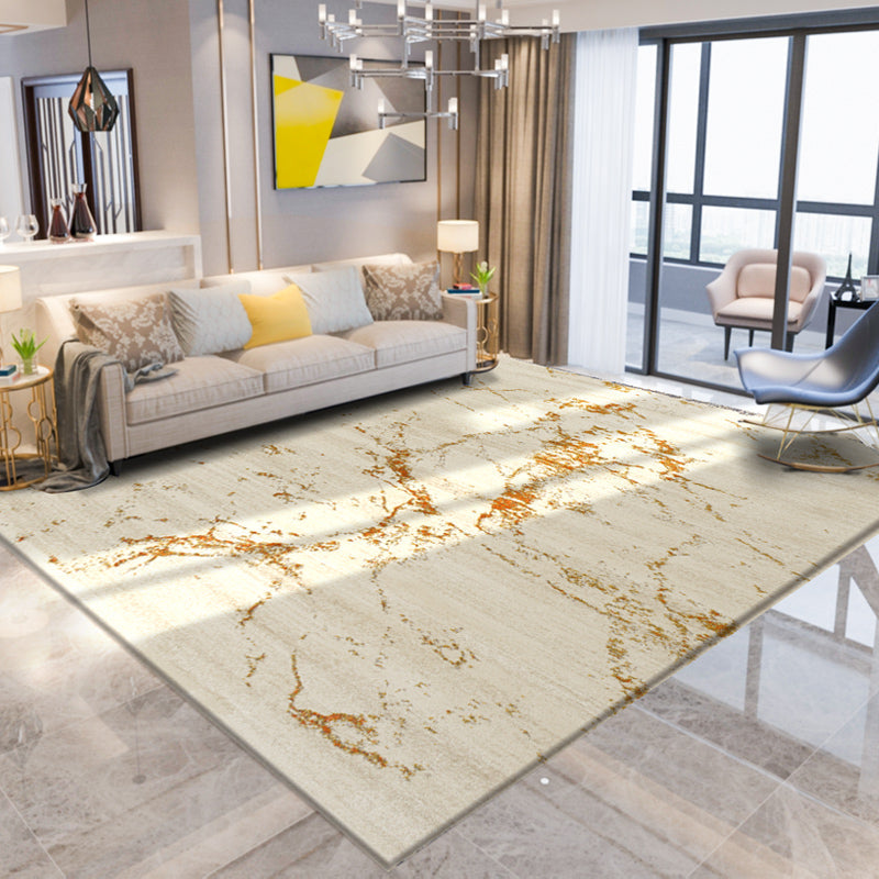 Novelty Abstract Print Rug Multi Color Polyster Area Carpet Anti-Slip Backing Pet Friendly Easy Care Indoor Rug for Living Room Ginger Clearhalo 'Area Rug' 'Rug' 2464291