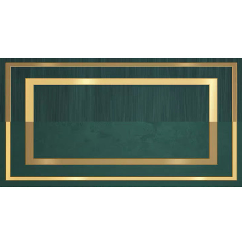 Multicolor Glam Rug Cotton Blend Geometric Printed Area Carpet Non-Slip Backing Stain-Resistant Indoor Rug for Living Room Green-Yellow Clearhalo 'Area Rug' 'Rug' 2464399