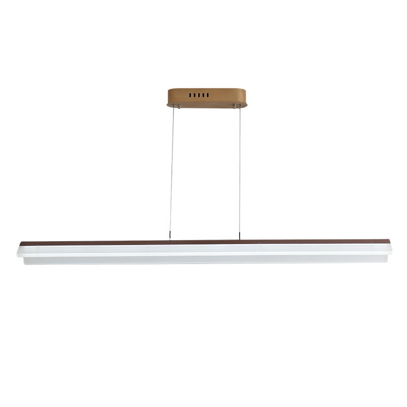 Bend Aluminum Pendant Light Fixture Simplicity Coffee LED Island Lamp for Dining Room Clearhalo 'Ceiling Lights' 'Island Lights' Lighting' 2464956